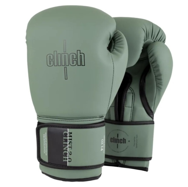 Перчатки боксерские Clinch Mist 2.0 зеленые (вес 10 унций) C183 фото
