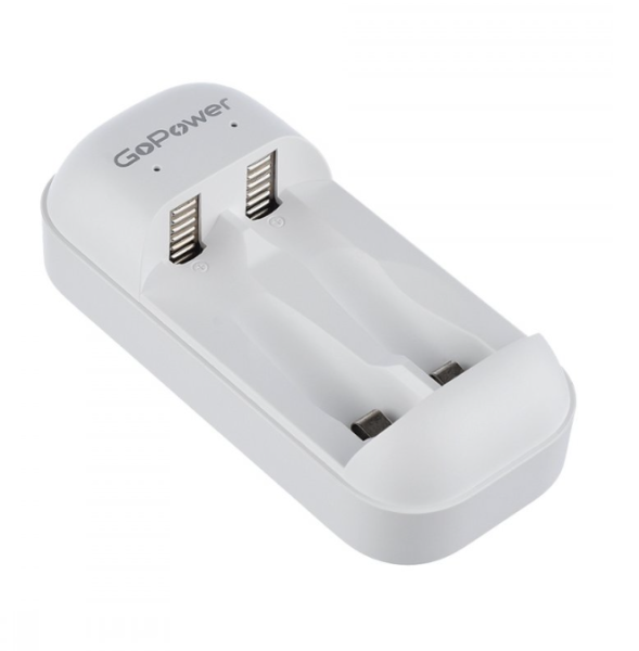 З/У для аккумуляторов GoPower BasicPlus Tech+ Ni-MH/Ni-Cd 2 слота с таймером фото