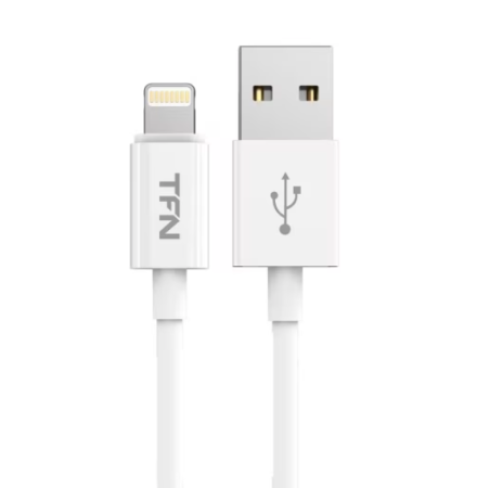 Кабель USB - Lightning TFN 1м белый (TFN-CLIGUSB1MTPWH) фото