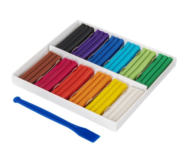 Пластилин мягкий восковой BRAUBERG KIDS, 12 цветов, 180 г, со стеком, 106495 фото