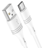 Кабель USB - Type-C Borofone BX43 CoolJoy, 1.0м, круглый, 3.0A,белый фото