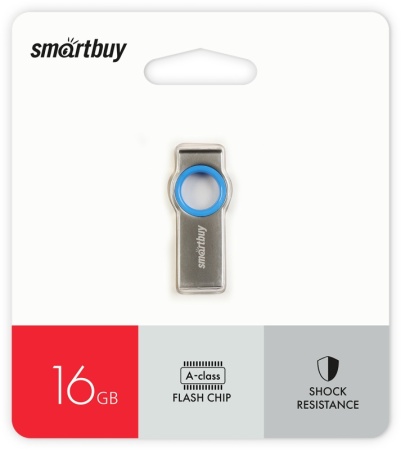 USB флеш-накопитель 16GB Smart Buy MC2 металл синий (SB016GBMC2) фото