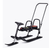 Снегокат детский 505 "TWINS BABY PUSH" разборный для двоих с двумя складными спинками и толкателем ( фото
