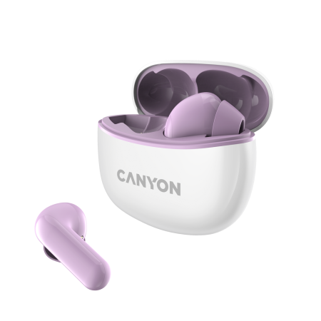 Беспроводные bluetooth наушники Canyon TWS-5 (DF1CNSTWS5PU) Фиолетовый фото