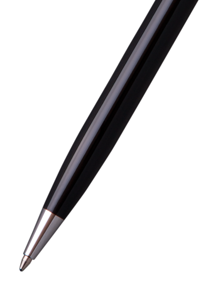 Ручка шариковая подарочная Manzoni ALESSANDRIA Классический синий 1 мм корпус металл черно-бел. мета фото