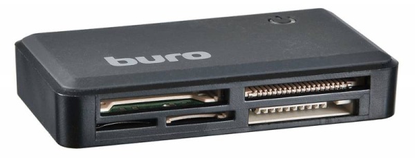 Устройство чтения карт памяти Buro BU-CR-151 черный USB2.0  фото