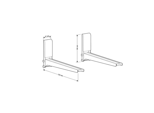 Кронштейн HOLDER MWS-2005 для СВЧ серебристый купить ЦИТ Кронштейн HOLDER MWS-2005 для СВЧ серебристый фото