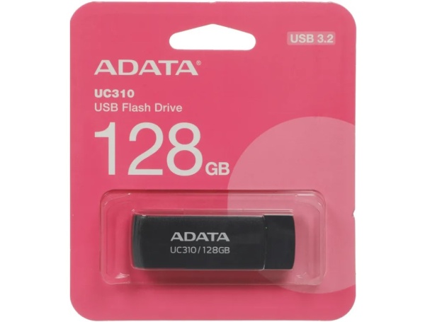 USB флеш-накопитель 128Gb A-Data UC310 UC310-128G-RBK USB3.2 черный фото