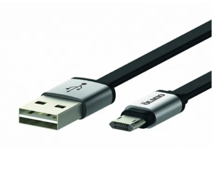 Кабель USB - MicroUSB OLMIO 1м двухсторонний, плоский (38703) фото