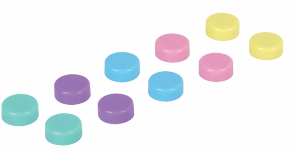 Магниты 20 мм, НАБОР 10 шт., "MACAROONS", BRAUBERG KIDS, блистер, 272520 фото