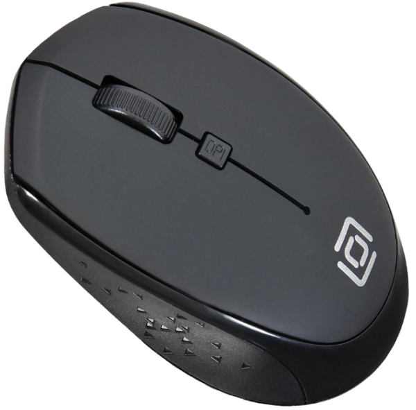 Мышь Oklick 488MW черный оптическая (1600dpi) беспроводная USB (4but) фото