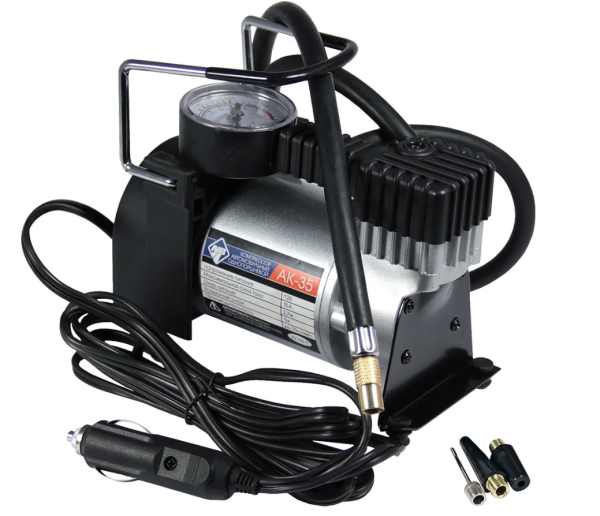 Авто-компрессор воздушный NOVA BRIGHT АК-35 металлический корпус, в сумке 46948 фото