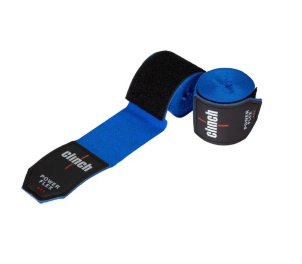 Бинты боксерские Clinch Boxing Hand Wrap Power Flex синие (длина 3.5 м) C239  фото