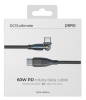 Кабель Type-C to Type-C PERO DC13 ULTIMATE PD 60W 1м черный (PRDC-13CC1M) фото