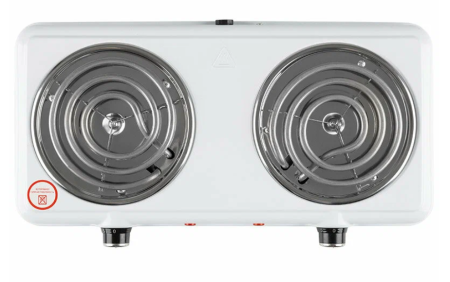 Настольная плитка HOMESTAR HS-1109 (2 спирали) белый фото