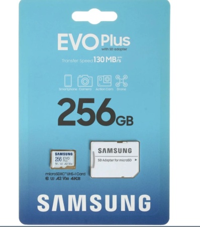 Карта памяти MicroSD 256GB Samsung EVO Plus (130MB/s) MB-MC256KA фото