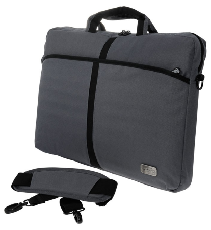 Сумка для ноутбука 17.3" PC Pet 600D серый нейлон (PCP-A1317GY) фото