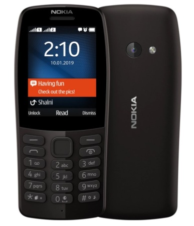 Мобильный телефон NOKIA 210 Dual Sim BLACK (Черный) фото