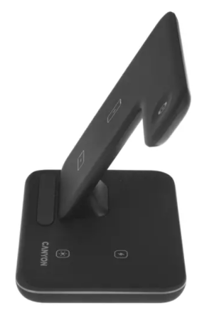 Беспроводное зарядное устройство CANYON WS-303 3в1 Черный (GX1CNSWCS303B) фото