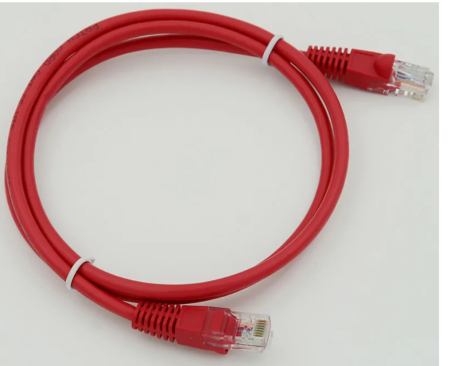 Патч-корд cat5E molded 1м красный RJ-45 (m)-RJ-45 (m) фото