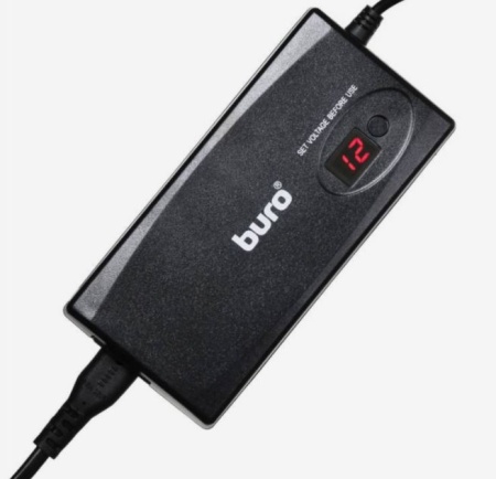 Адаптер AC Buro BUM-1245M90 ручной 90W 12V-24V 11-connectors 3.5A 1xUSB 1A от бытовой электросети LС фото