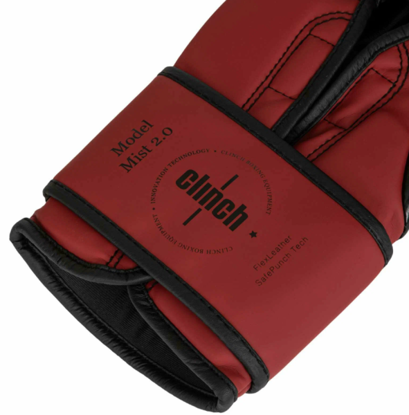 Перчатки боксерские Clinch Mist 2.0 темно-красные (вес 10 унций) C183  фото