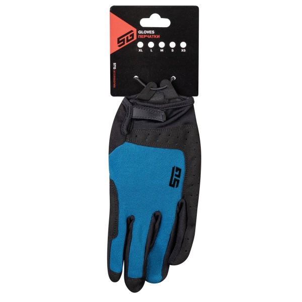 (м)Перчатки полноразмерные STG Fit Skin, размер L, синий с черным Артикул: Х108497-L фото
