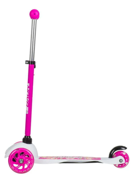 Самокат-кикборд NOVATRACK 120H.DISCOKIDS.SWPN20 детский, колеса PU пер.120*24  задн.76*24мм, эргоном фото