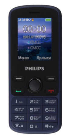 Мобильный телефон PHILIPS XENIUM E111 Blue (Синий) фото