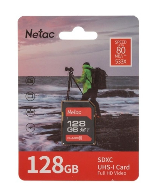 Карта памяти SDXC 128GB Netac P600 Class10 U1 NT02P600STN-128G-R фото