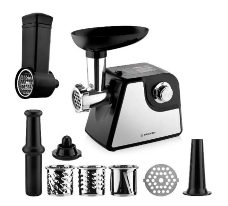 Мясорубка BRAYER BR1607 (шинковки) фото