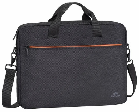 Сумка для ноутбука 15.6" Riva 8033 черный/оранжевый фото