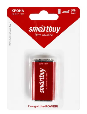 Батарейка крона SMARTBUY (SBBA-9V01B) 6LR61/1B фото