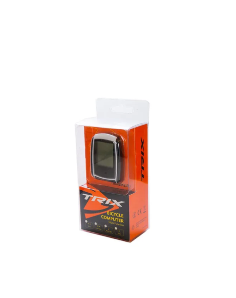 Велокомпьютер TRIX беспроводной, 18 функций, с подсветкой экрана, черно-белый CP-TX-18L-BKWH фото