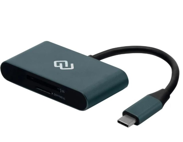 Устройство чтения карт памяти Digma CR-С2501-G серый Type C фото