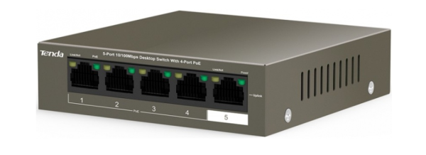 Коммутатор TENDA 5PORT TEF1105P-4-63W фото