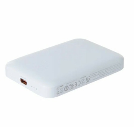 Аккумулятор внешний Baseus Power Bank Magnetic Wireless Charging 6000mAh 20W White PPCX020102 фото