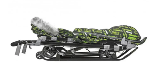 Санки-коляска Ника детям НД7-8SK лимонный НД7-8SK/4 фото