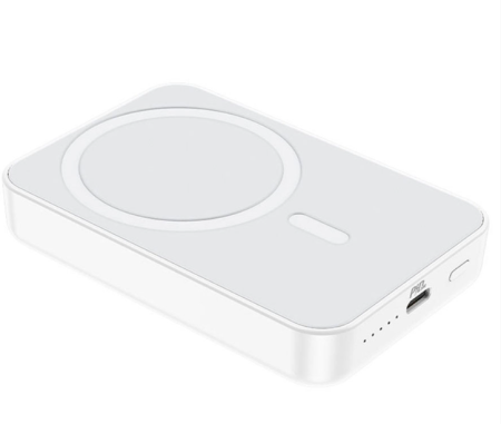 Аккумулятор внешний HOCO J109 Easy 5000mAh, MagSafe белый 6931474791368 фото