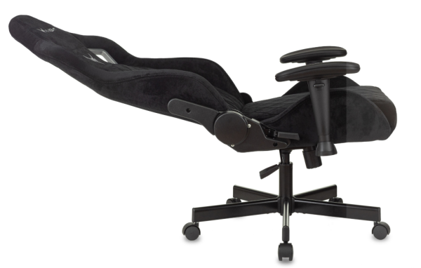 Кресло игровое Knight Outrider черный Light-20 с подголов. крестов. металл KNIGHT OUTRIDER LTD  фото