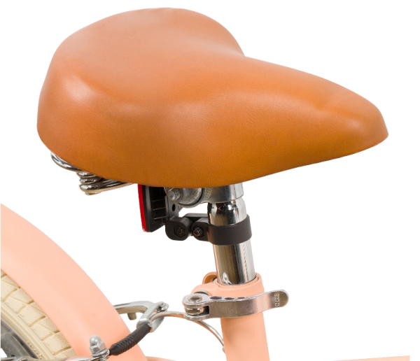 (м) Велосипед детский NOVATRACK 18"183ADELE.PH6 сталь, персиковый, полная защита цепи, ручной передн фото