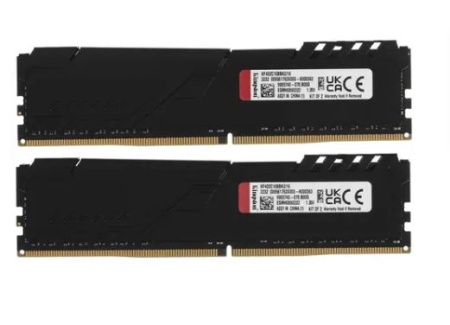 Оперативная память DDR4 16Gb(2X8Gb) (PC-29800) 3200MHz Kingston FURY Beast Black KF432C16BBK2/16 фото