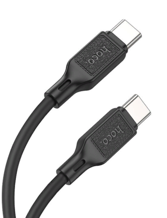Кабель Type-C - Type-C HOCO X90 Cool 1м чёрный (6931474788467) фото
