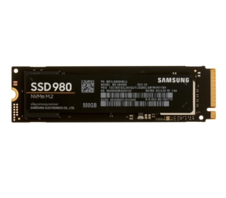 Накопитель SSD 500GB M.2 2280 Samsung 980 R3100/W2600 M.2 2280 (MZ-V8V500BW) фото