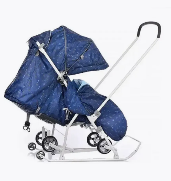 Санки-коляска Ника Наши детки 3-1К принт северный НДТ3-1К/1 фото