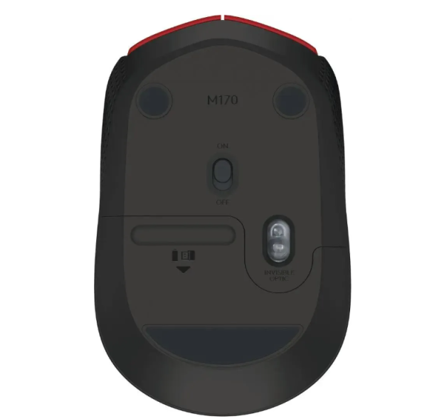 Мышь Logitech M170 Red wireless USB (910-004648) фото