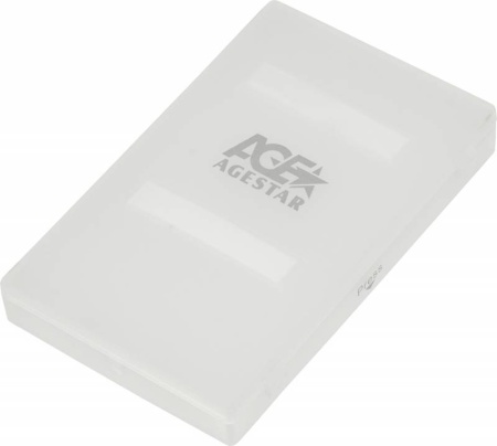 Внешний корпус для HDD AgeStar SUBCP1 SATA пластик белый 2.5" фото