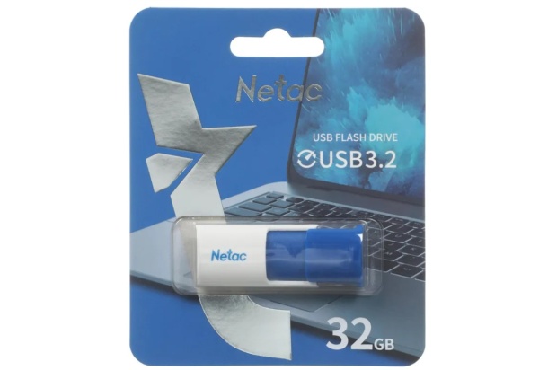 USB флеш-накопитель 32GB Netac U182 синий USB 3.2 NT03U182N-032G-32BL фото