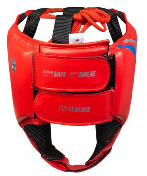 Шлем боксерский "Clinch Olimp" красный р.S фото