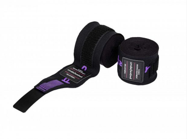 Бинты боксерские Clinch Boxing Hand Wrap Undefeated черные (длина 3.5 м) фото